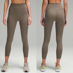 Lululemon Fast and Free High-Rise Tight 25” Pockets *Updated Nomad Womens Size 8